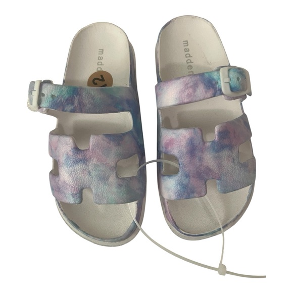 Madden Girl Other - Madden Girl Blue and Purple Casual Sandals with Watercolor Strap, Brand New